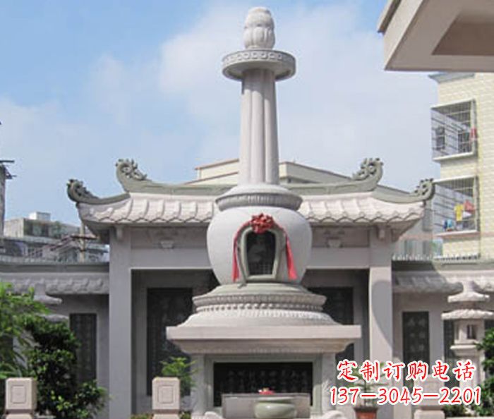 南通寺庙景观舍利塔石雕 (4)