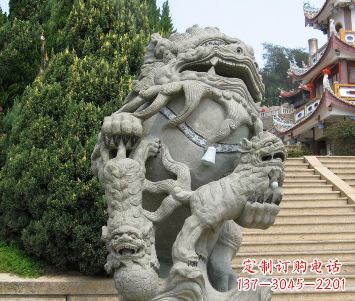 南通寺庙景观狮子石雕