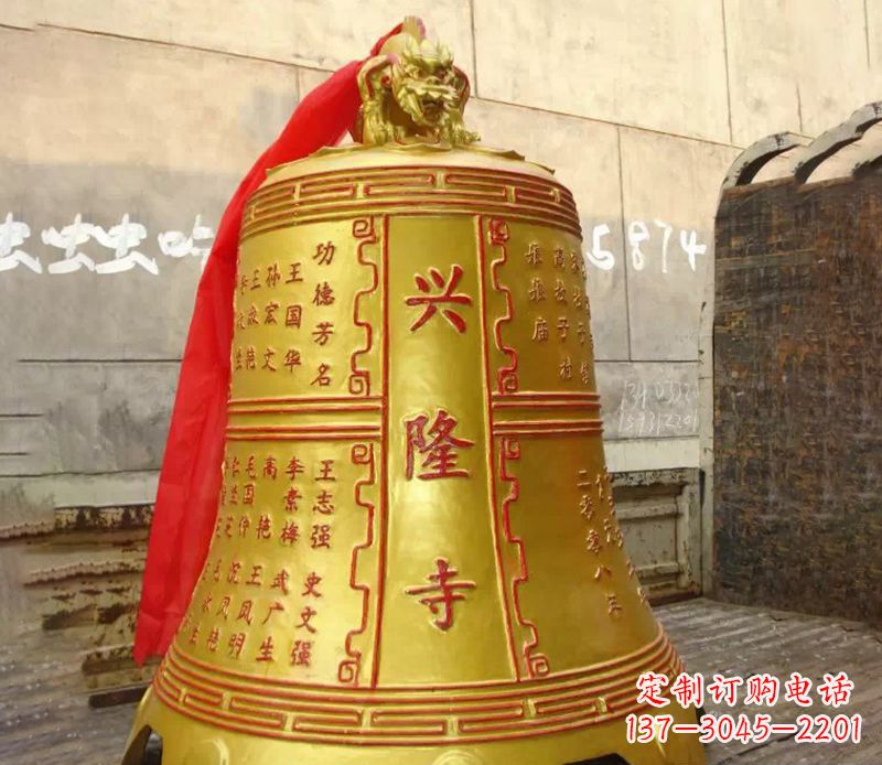 南通寺庙景观铜钟雕塑