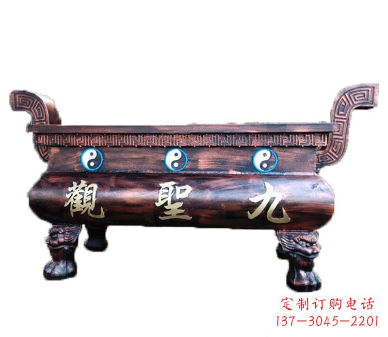 南通寺庙九龙香炉铜雕