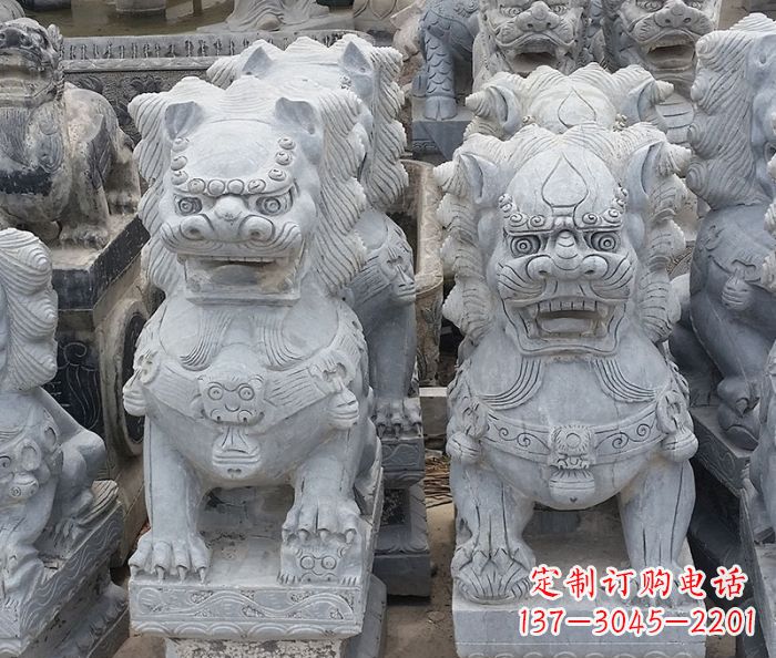 南通寺庙青石狮子石雕