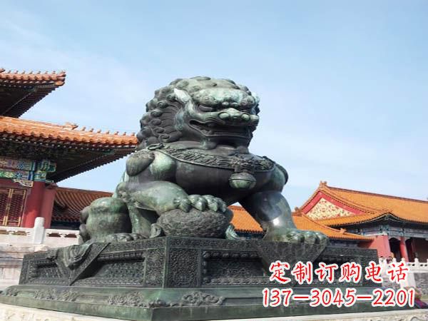 南通寺庙青铜狮子
