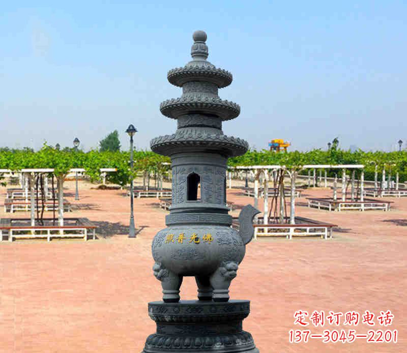 南通寺庙塔铜雕香炉