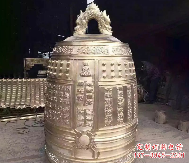南通寺庙铜钟雕塑 (3)