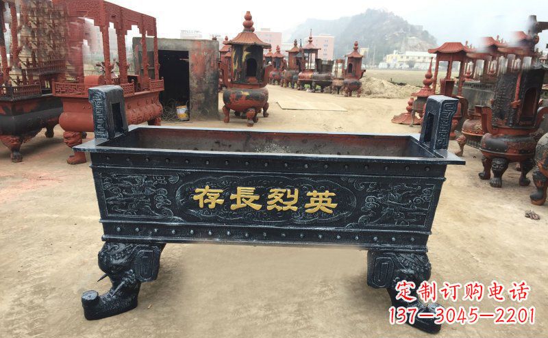 南通寺庙香炉铜雕 (4)