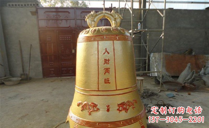 南通寺庙铸铜钟雕塑