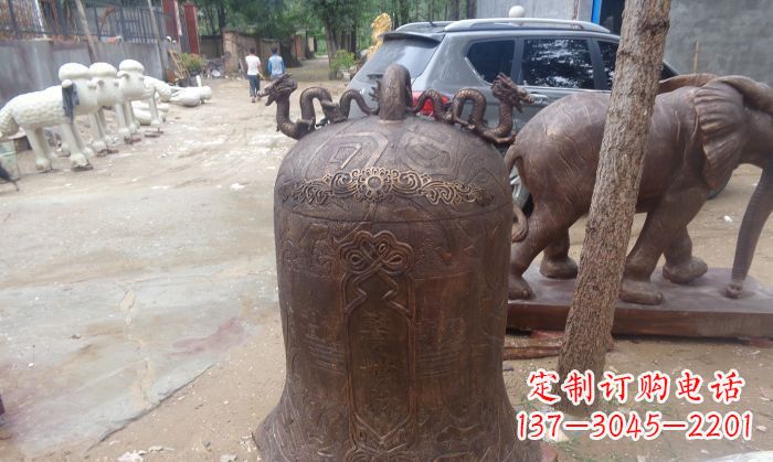 南通寺庙铸铜钟铜雕 (3)