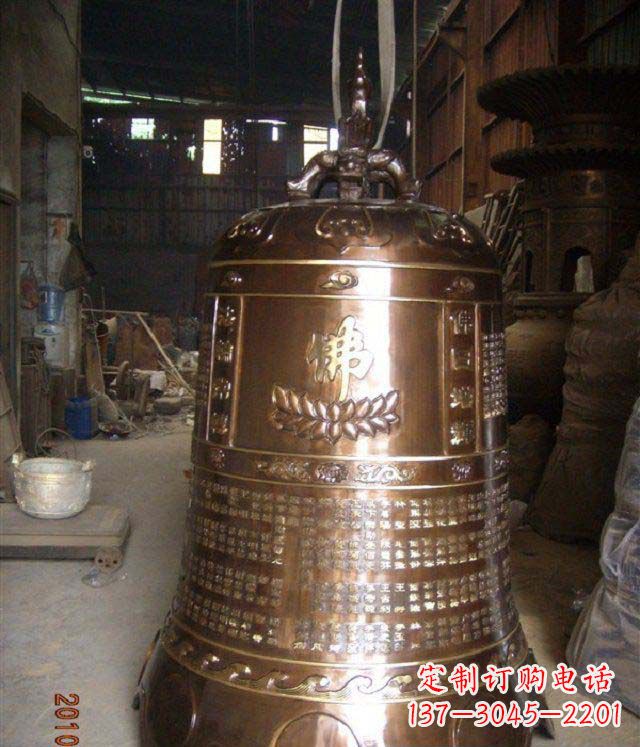 南通寺庙铸铜钟铜雕