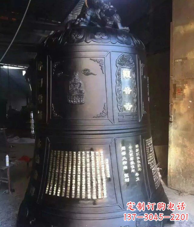 南通寺庙铸铜钟铜雕_1