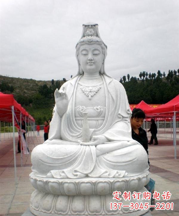 南通寺庙坐式观音雕像
