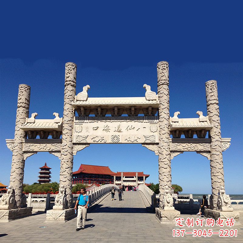 南通寺院大门无楼石牌坊