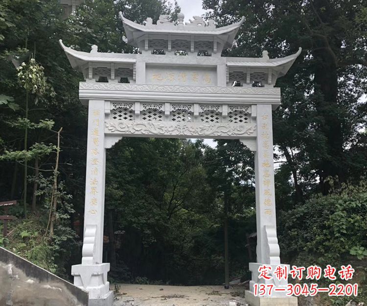 南通寺院牌坊石雕