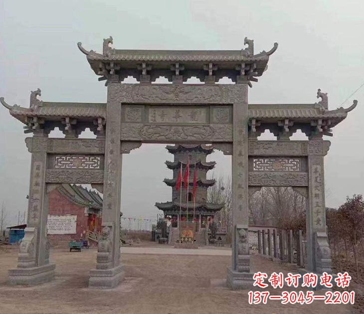 南通寺院石牌坊