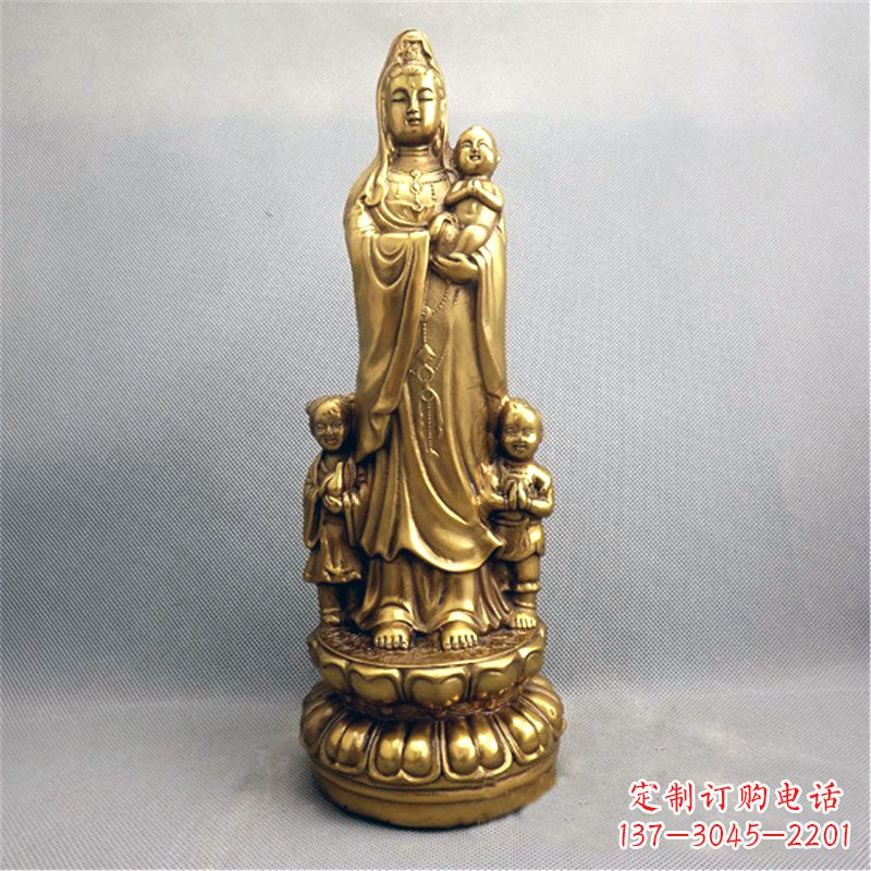 南通送子观音纯铜雕塑