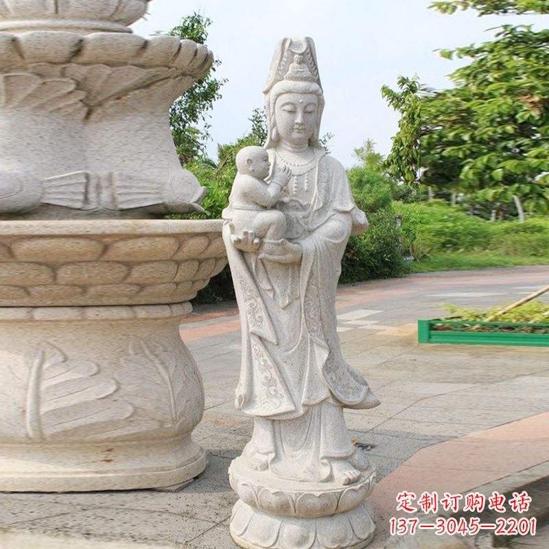 南通送子观音汉白玉石雕