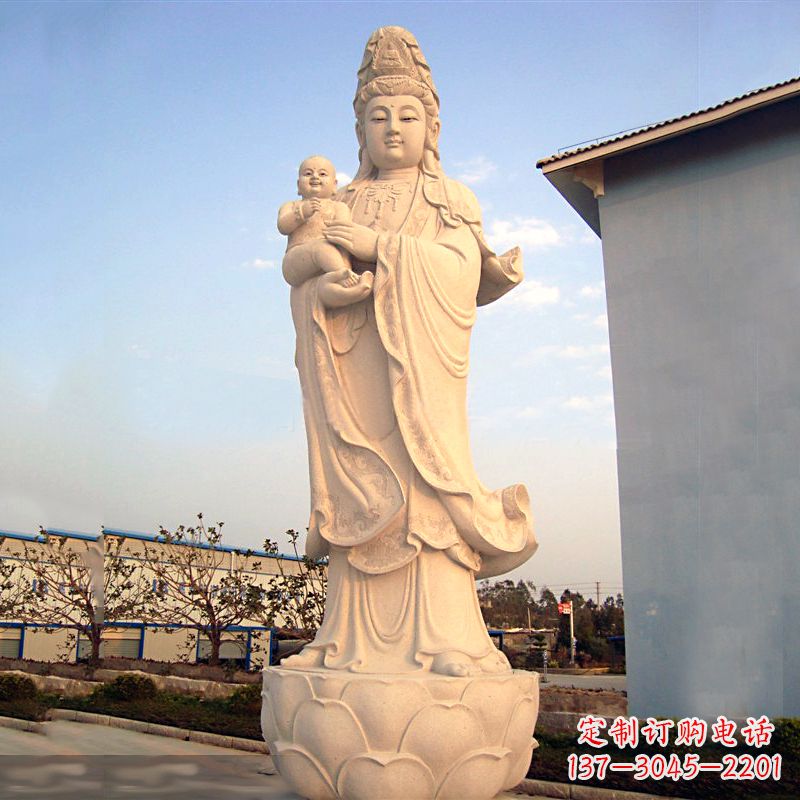 南通送子观音石雕