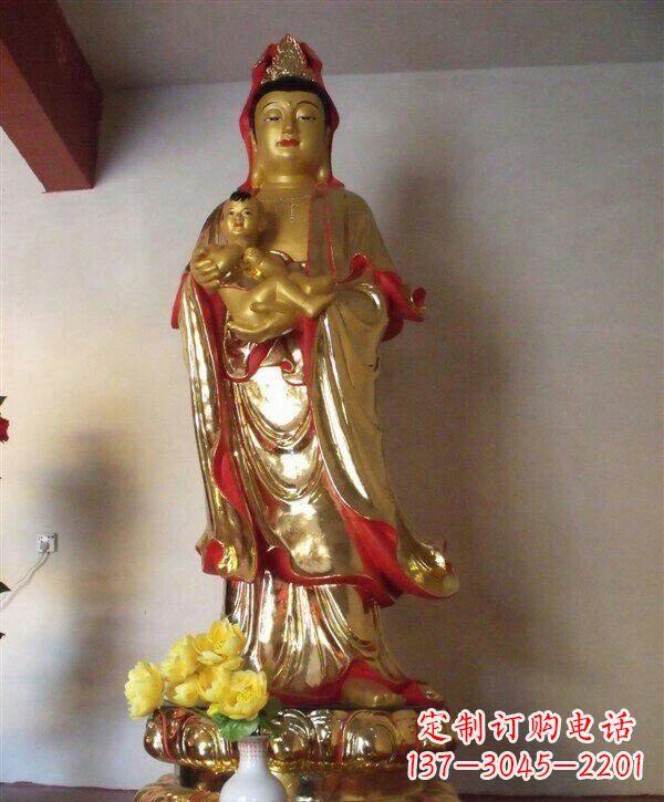 南通送子观音铜雕 (2)