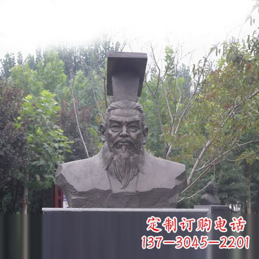 南通隋朝开国皇帝隋文帝杨坚石雕头像