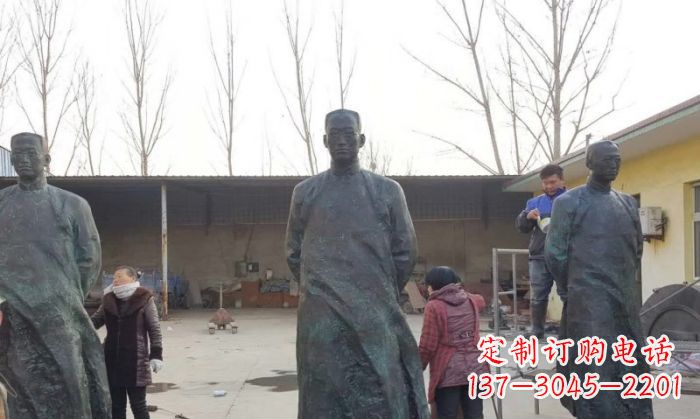 南通陶行知人物铜雕 (3)