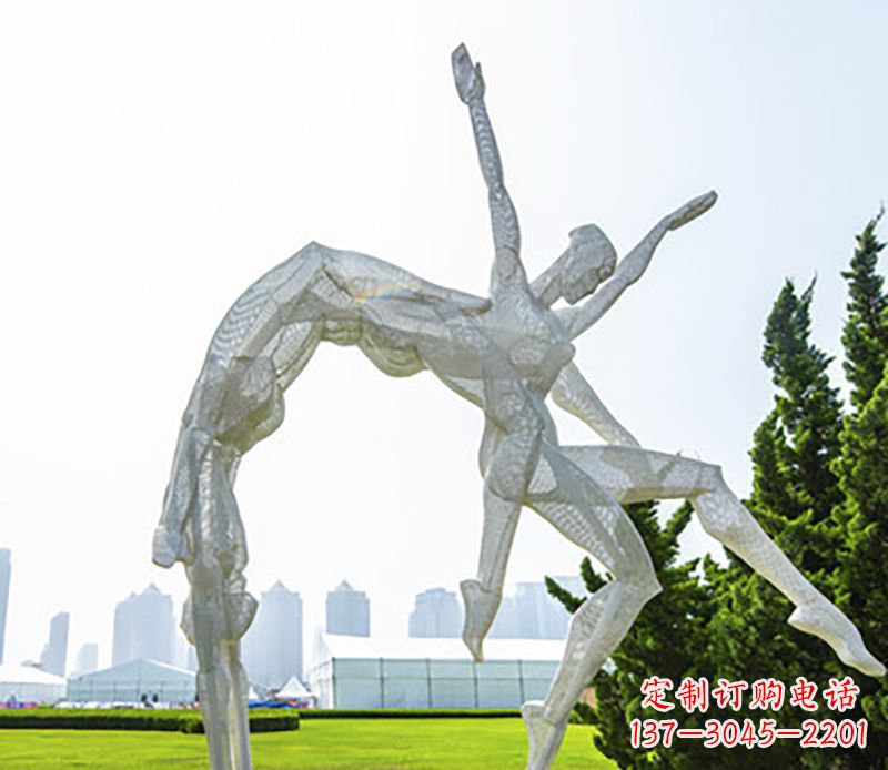 南通体操运动员不锈钢雕塑