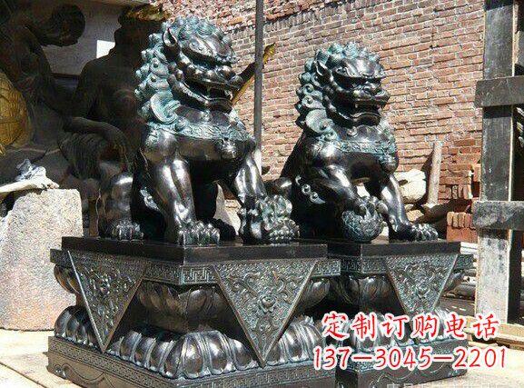 南通天安门狮子铜雕塑