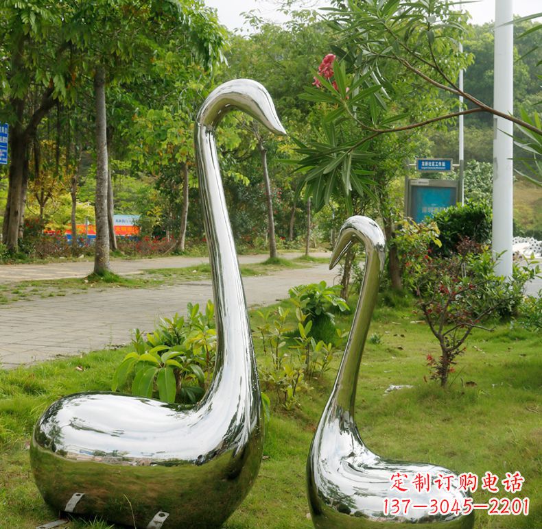 南通天鹅抽象不锈钢雕塑
