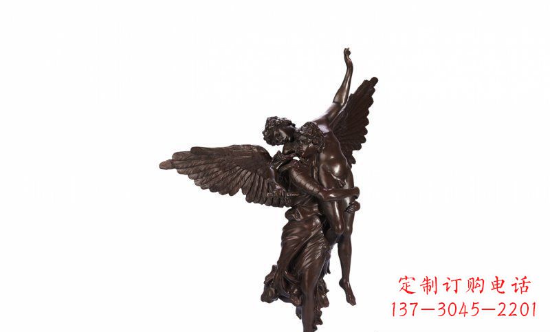 南通天使玻璃钢仿铜人物雕塑