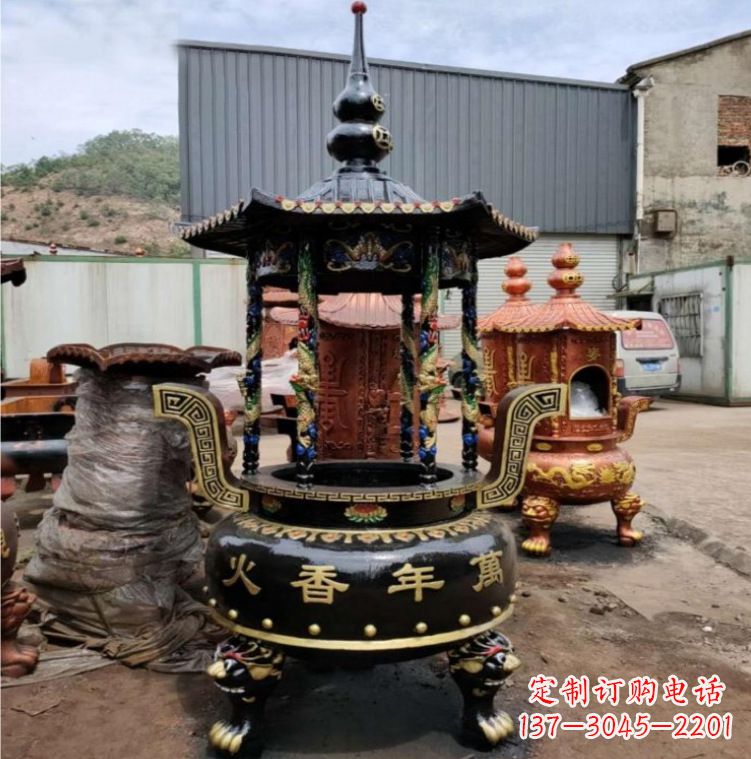 南通铁香炉铜雕