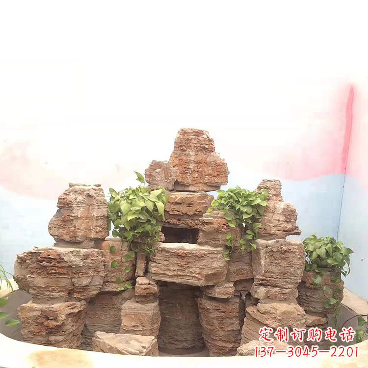 南通庭院园林假山鱼池