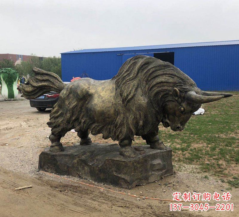 南通铜雕奔牛雕塑