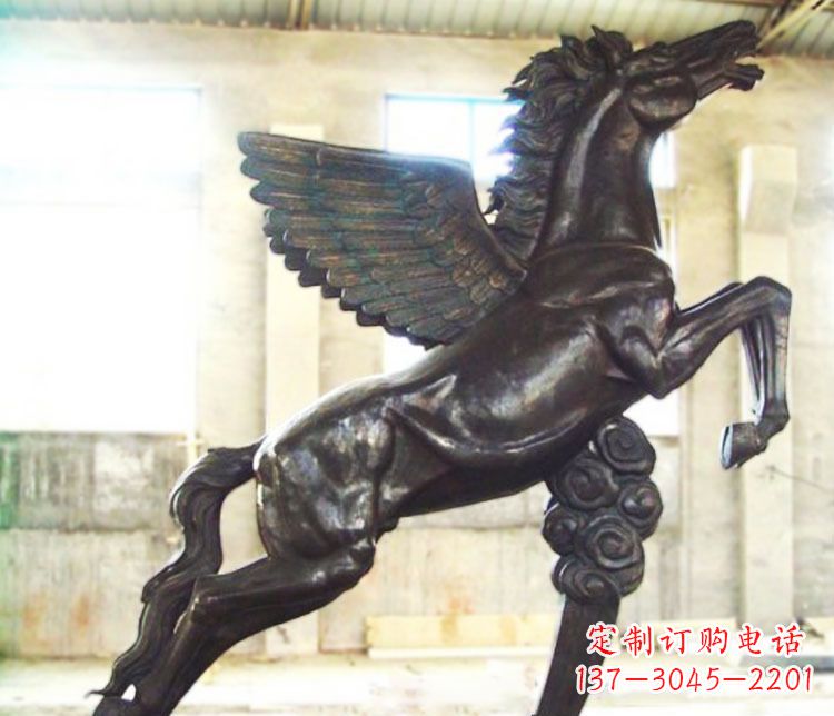 南通铜雕奔跑飞马雕塑