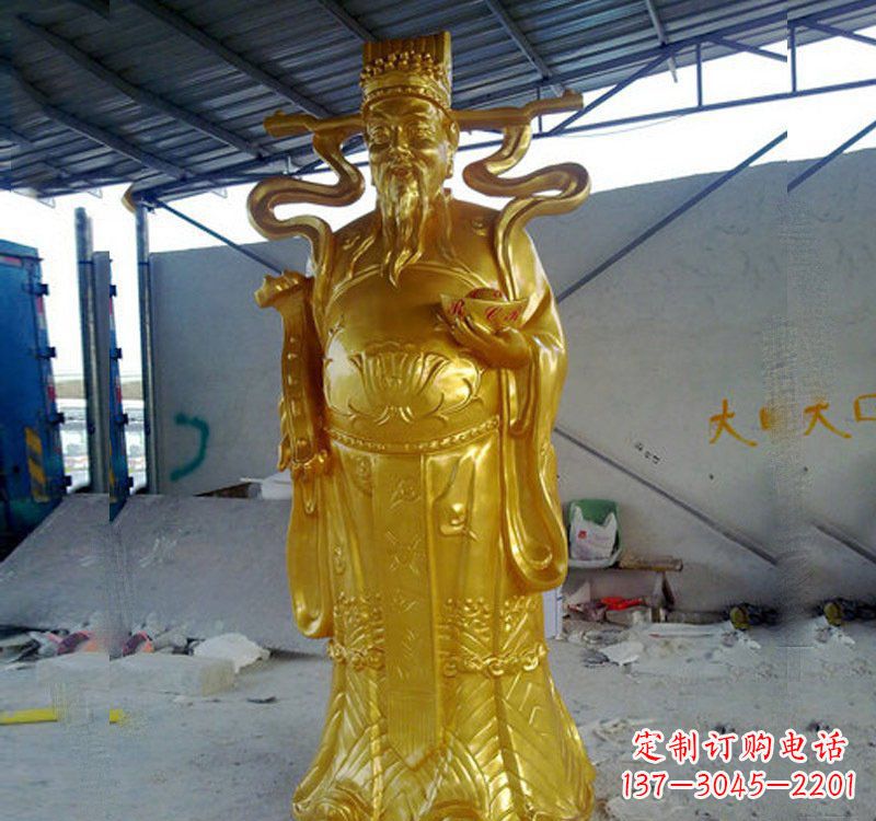 南通铜雕财神雕像