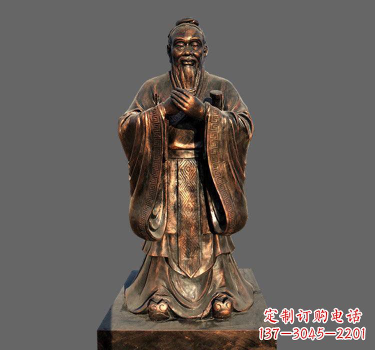 南通铜雕古代名人孔子
