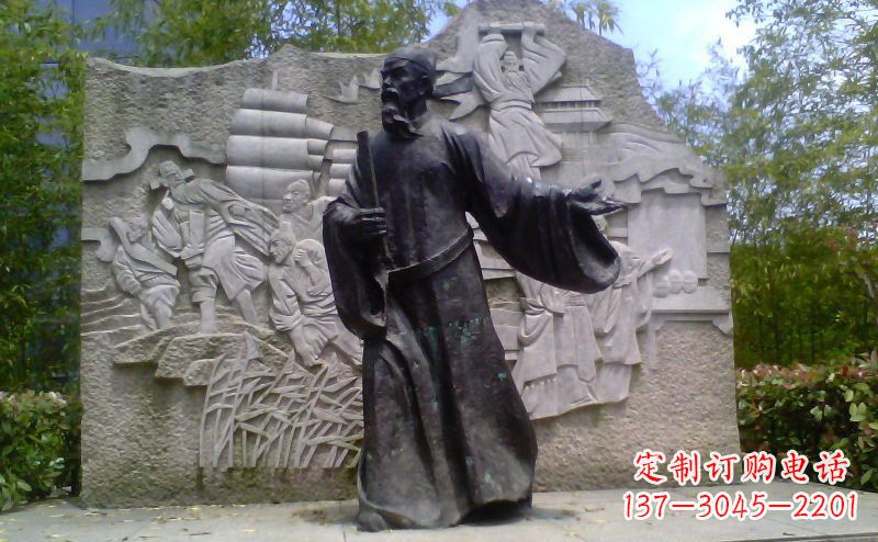 南通铜雕古代名人雕塑