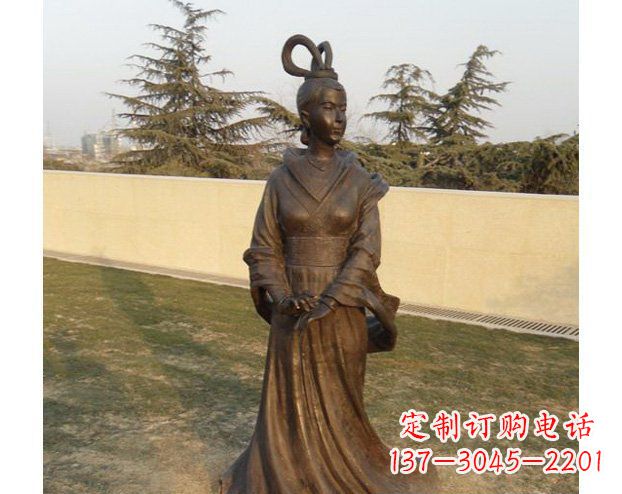 南通铜雕古代美女人物雕塑