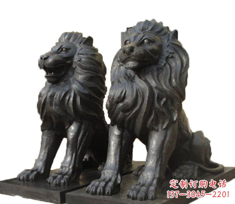 南通铜雕古代神兽狮子雕塑