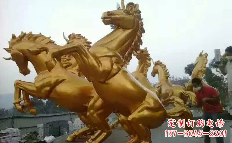 南通铜雕广场飞马雕塑