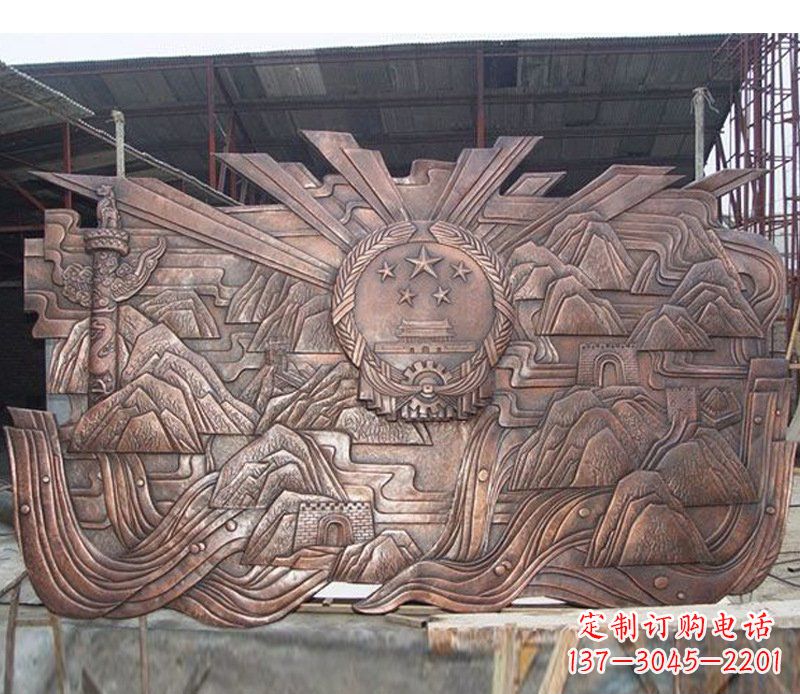 南通铜雕广场军人壁画雕塑摆件