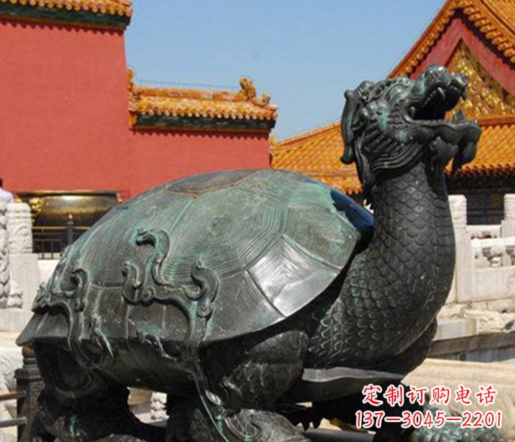 南通铜雕广场龙龟动物雕塑