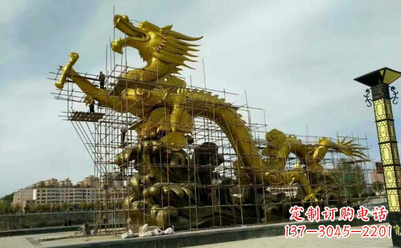 南通铜雕广场神龙景观摆件
