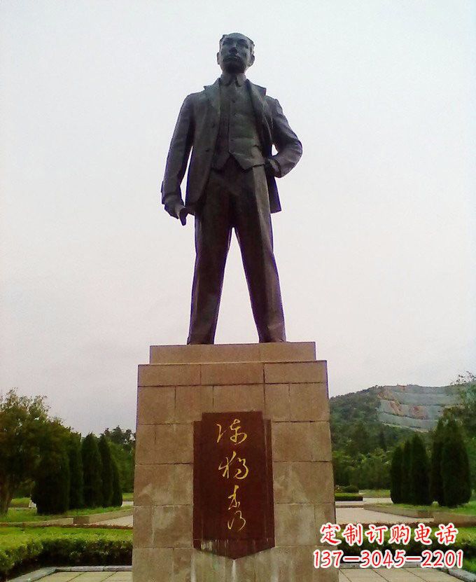 南通铜雕近代名人陈独秀