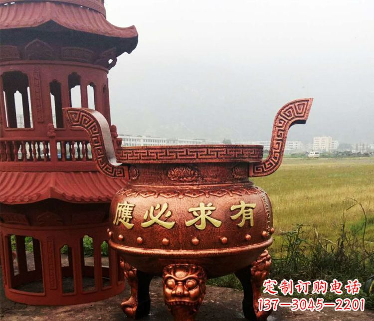 南通铜雕景观香炉