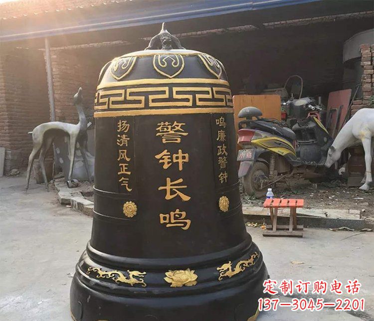 南通铜雕警钟长鸣寺庙雕塑