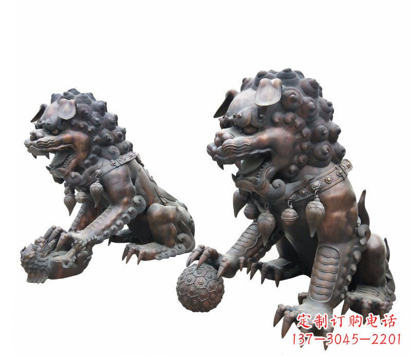 南通铜雕酒店镇宅招财麒麟雕塑