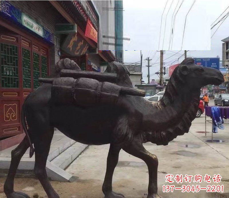南通铜雕骆驼公园动物雕塑