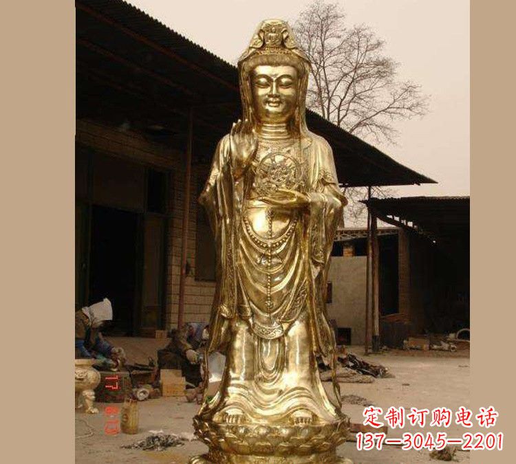 南通铜雕南海观音