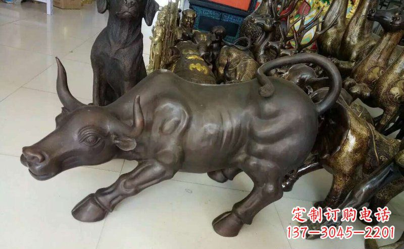 南通铜雕牛广场动物景观摆件 (5)