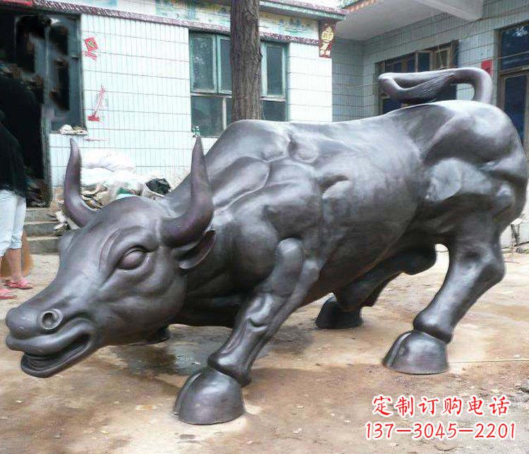 南通铜雕牛广场动物景观摆件 (3)