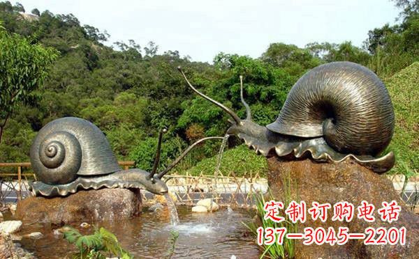 南通铜雕喷水蜗牛