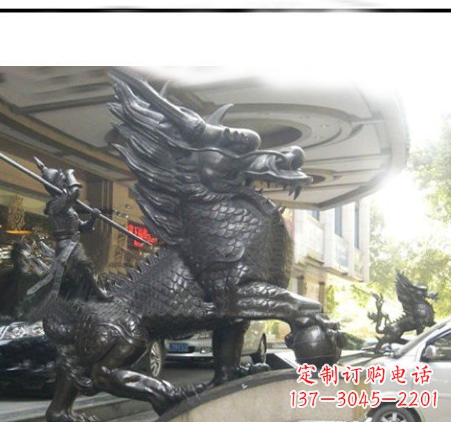 南通铜雕麒麟公司门口神兽雕塑